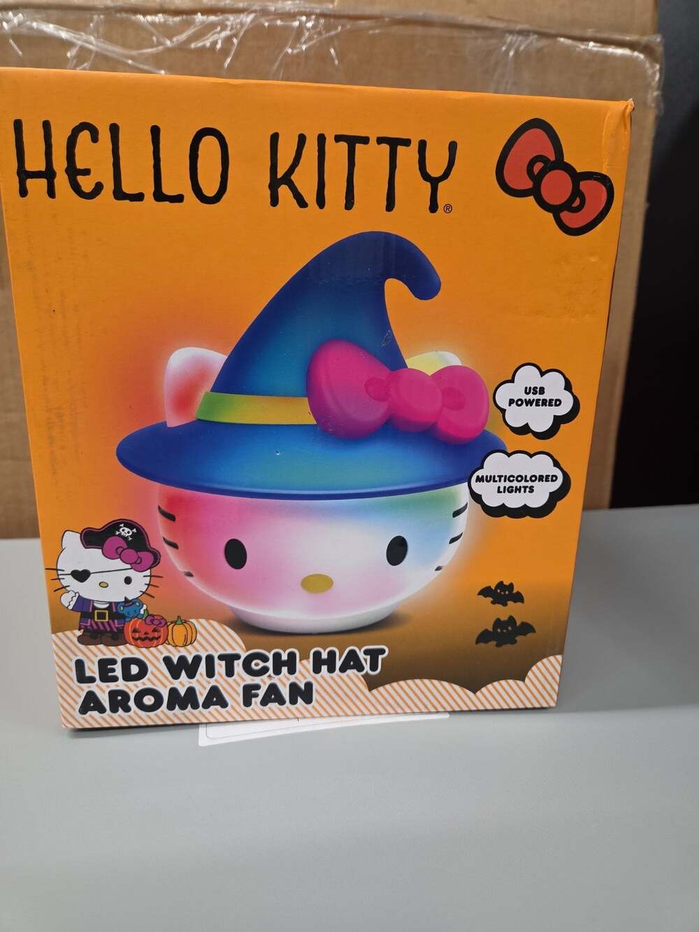 Sanrio Halloween Witch Hat Hello Kitty LED Aroma Fan